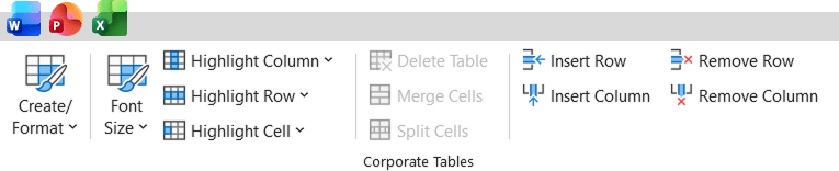 Corporate tables