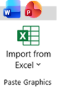 Paste graphics gruppe – Word og PowerPoint 