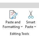 paste and formatting